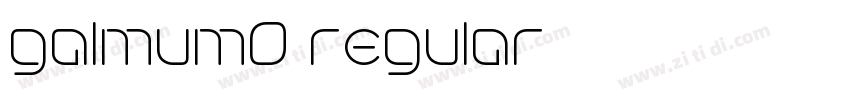 galmum9 regular字体转换 galmum9 regular字体转换